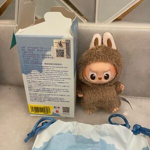 Authentic Pop Mart The Monsters Labubu Pin for Love plush pendant letter &